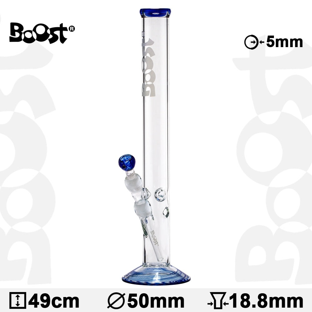 Boost | Cane Glasbong -H:49cm- Ø:50mm- Sockel:18.8mm- WT:5mm