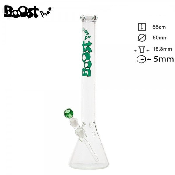 Boost Pro Becher Glas Bong H:55cm Ø:50mm WT:5mm