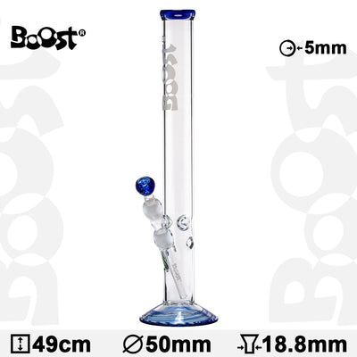 Boost | Cane Glasbong -H:49cm- Ø:50mm- Sockel:18.8mm- WT:5mm