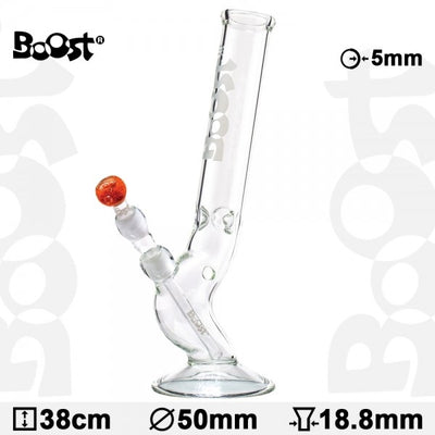 Boost | Bolt Glasbong -H:38cm- Ø:50mm -SG:18.8mm- WT:5mm