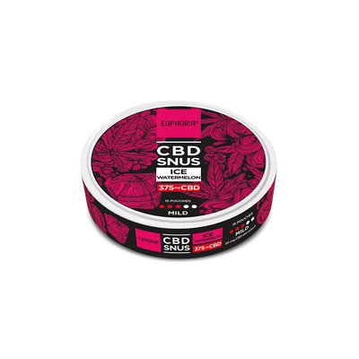 Euphoria CBD SNUS Ice Watermelon 375 mg (15 x 25 mg)