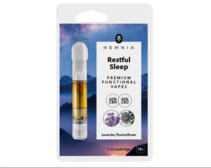 Hemnia Kartusche Restful Sleep - 40 % CBD, 60 % CBN, Lavendel, Passionsblume, 1 ml