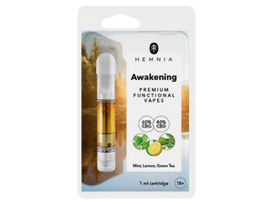 Hemnia Kartusche Awakening - 60 % CBG, 40 % CBD, Zitrone, Minze, grüner Tee, 1 ml