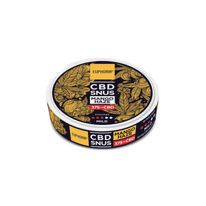 Euphoria CBD SNUS Mango Haze, CBD, 375 mg (15 x 25 mg)