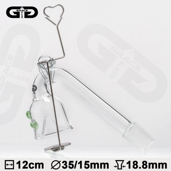 Grace Glass | Bong accessory oil skillet spoon- L:12cm- Ø:35/15mm- SG: 18.8mm