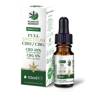 Plant of Remedy HANFÖL SATIVA FULL SPECTRUM 25% CBD 5% CBG 10ML