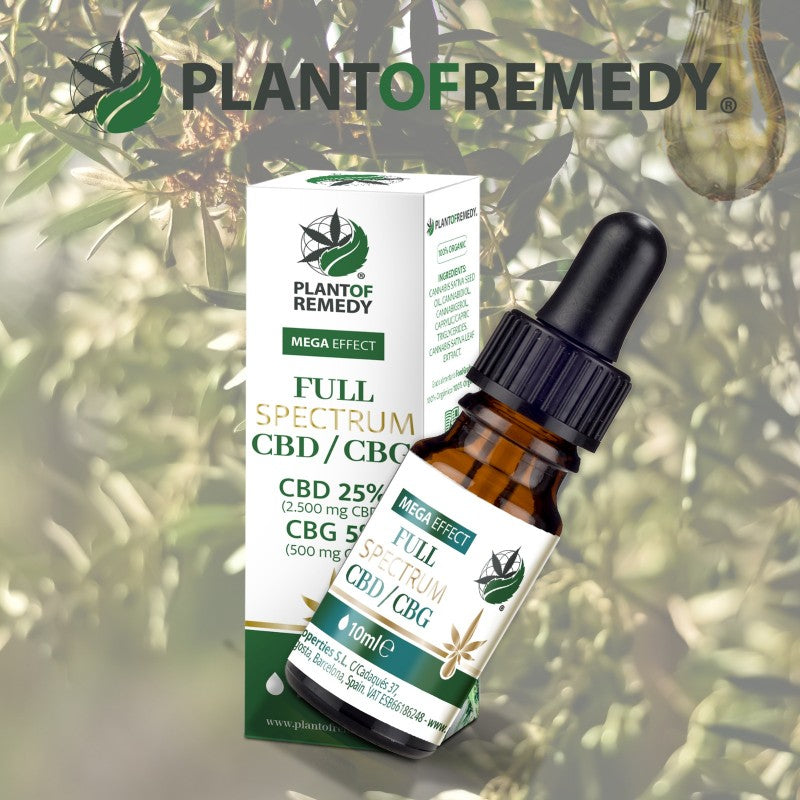 Plant of Remedy HANFÖL SATIVA FULL SPECTRUM 25% CBD 5% CBG 10ML
