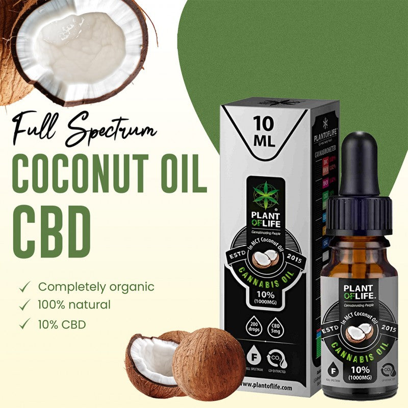 Plant Of Life KOKOSÖL MIT CBD 10% 10 ML