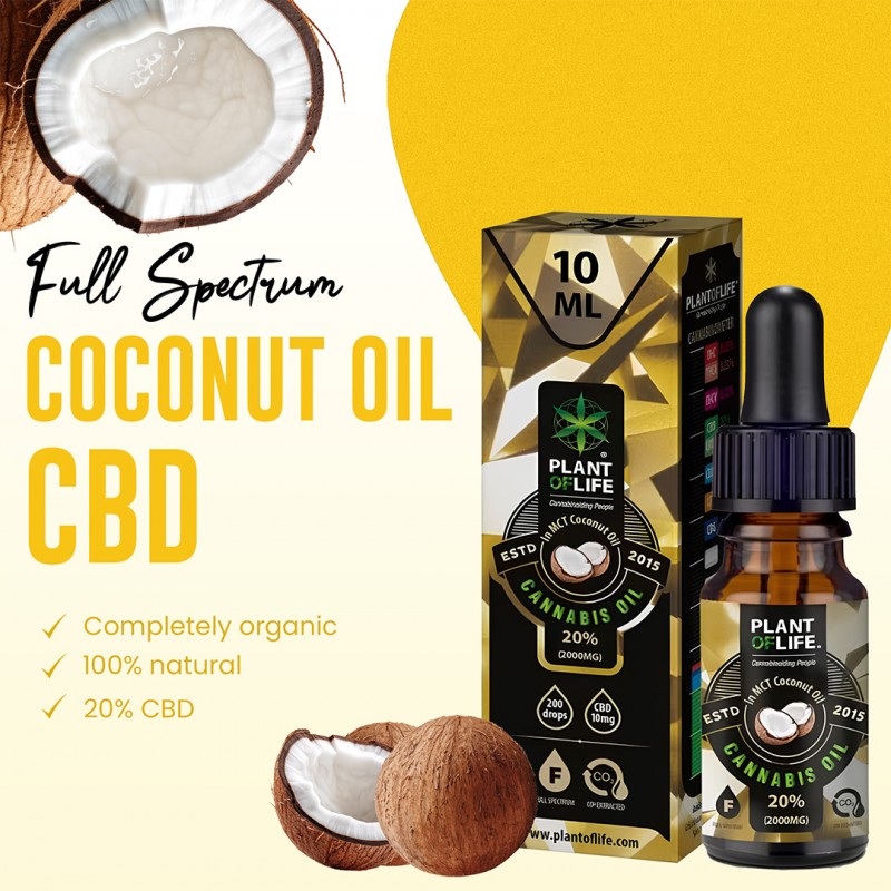 Plant Of Life KOKOSÖL MIT CBD 20% 10 ML