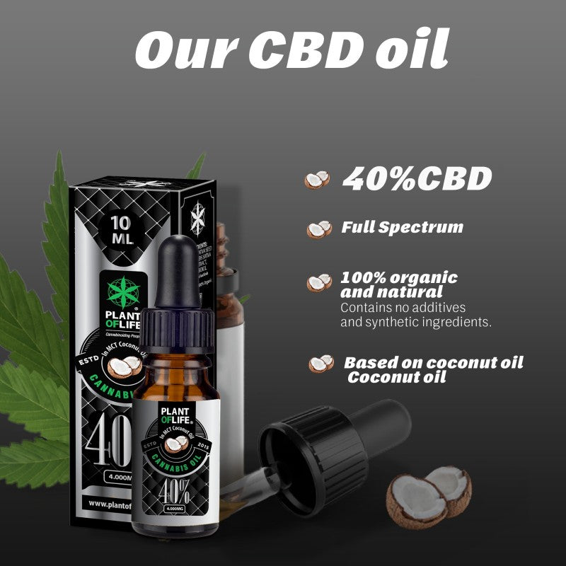 Plant Of Life KOKOSÖL MIT CBD 40% 10 ML