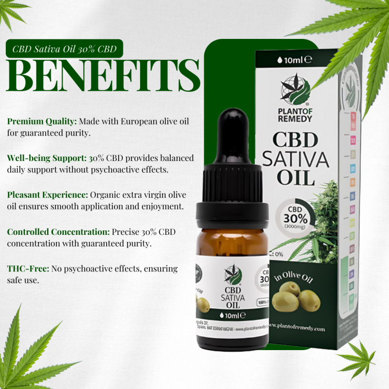 Plant of Remedy OLIVENÖL MIT 30% CBD 10ML