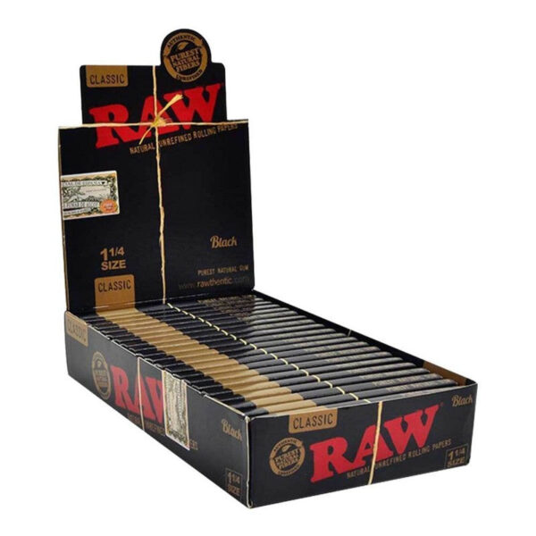 RAW BLACK 1¼ *DOUBLE PRESSED*