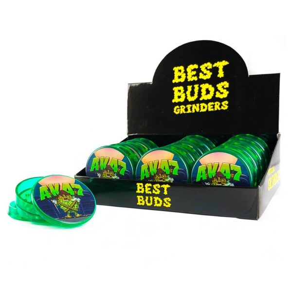 Best Buds Plastic Grinder AK47 3 Parts – 50mm