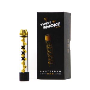 Twist ‘n Smoke Twisted Glass Blunt Gold Amsterdam Special Edition