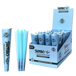 Jumbo King Size Blue Cones 3 Cones Per Pack