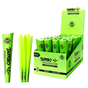 Jumbo King Size Green Cones 3 Cones Per Pack