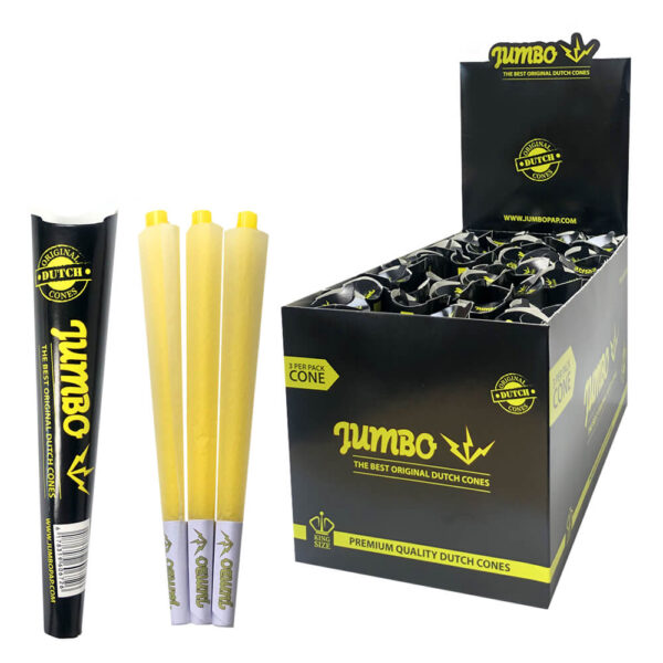 umbo King Size Black Cones 3 Cones Per Pack